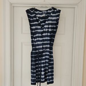G.H. Bass & Co. Navy and White Tie-Dye Mini Dress